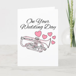 Cornet Wedding Kaart Cornetist Brass Musician