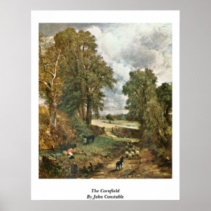 Cornfield door John Constable Poster