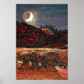 Cornfield door Moonlight, 1830 Poster (Voorkant)
