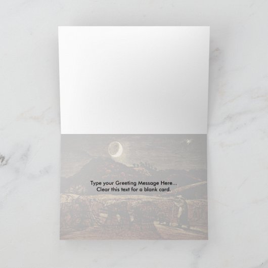 Cornfield in het monlicht door Samuel Palmer Kaart (Binnen)