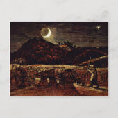 Cornfield in het monlicht van Palmer Samuel Briefkaart (Voorkant)