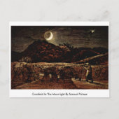 Cornfield in het monlicht van Samuel Palmer Briefkaart (Voorkant)