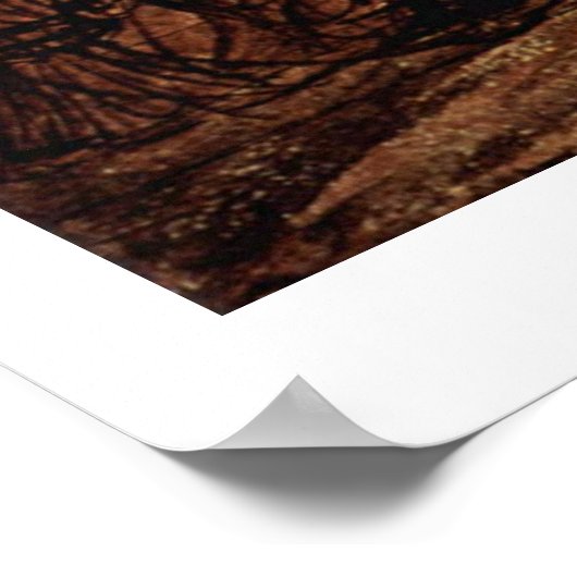 Cornfield in het monlicht van Samuel Palmer Poster (Hoek)