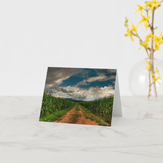 Cornfield Lege Notecard van de zomer Kaart (Gele Bloem)