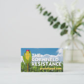 Cornfield Resistance - Website Kaarten Visitekaartje (Staand voorkant)