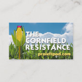 Cornfield Resistance - Website Kaarten Visitekaartje (Voorkant)