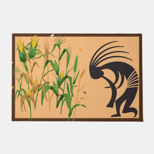 Cornfield Springtime Kokopelli Doormat Deurmat (Voorkant)