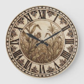 Cornfield Wall Clock Grote Klok (Voorkant)