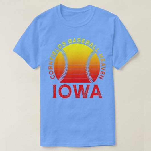 Cornfields Baseball Heaven Iowa Hawaii Costumed T-shirt (Design voorkant)