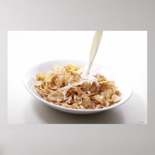 cornflakes en melk poster