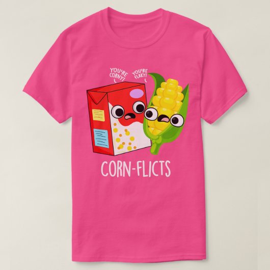 Cornflict Schattige Cornflake Corn Pun 1 T-shirt (Design voorkant)