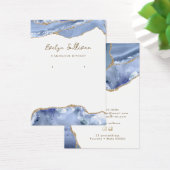 Cornflower blauwe agaat sieraden display kaart (Bureau)