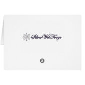 Cornflower blauwe kaart (Achterkant Horizontaal)