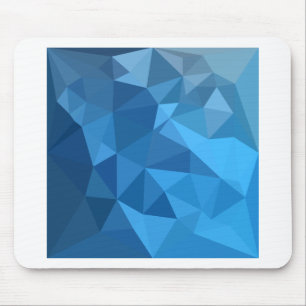 Cornflower Blue Abstract laag veelhoekveld Muismat