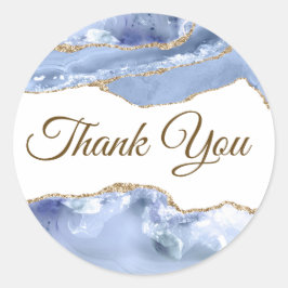 Cornflower Blue Agaat Dank u Sticker
