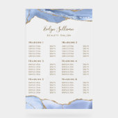 Cornflower Blue Agaat prijslijst Acryl Bord (Voorkant)