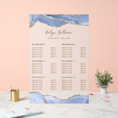 Cornflower Blue Agaat prijslijst Acryl Bord (Huwelijk)