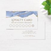 Cornflower Blue Agate Loyalty Kaart (Bureau)