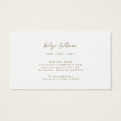 Cornflower Blue Agate Loyalty Kaart (Achterkant)