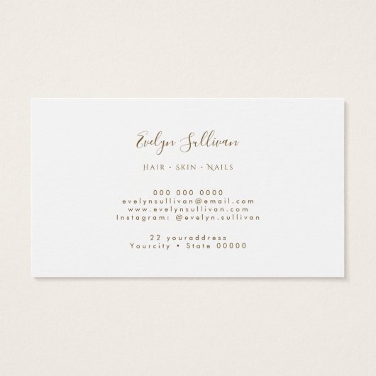 Cornflower Blue Agate Loyalty Kaart (Achterkant)