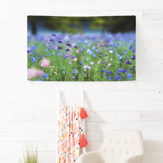 Cornflower Blue Banner (Insitu)