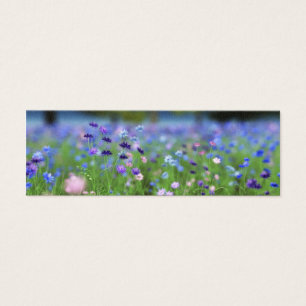 Cornflower Blue Bladwijzer Mini Visitekaartjes