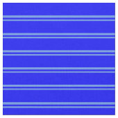 Cornflower Blue & Blue Lined Pattern Stof (Close Up)