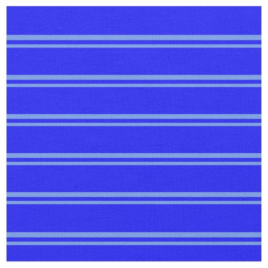 Cornflower Blue & Blue Lined Pattern Stof (Close Up)