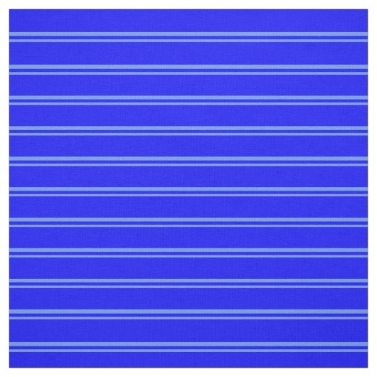 Cornflower Blue & Blue Lined Pattern Stof (Swatch)