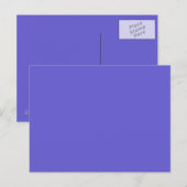 Cornflower Blue Briefkaart (Voorkant / Achterkant)