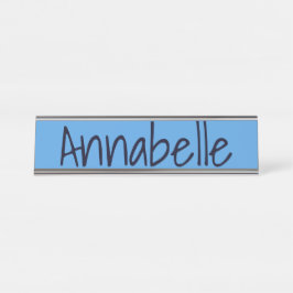 Cornflower Blue Bureau Naambordje