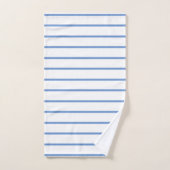 Cornflower blue Decoratief strips patroon Bad Handdoek (Handdoek)