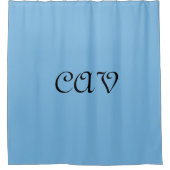 Cornflower Blue Douchegordijn (Voorkant)