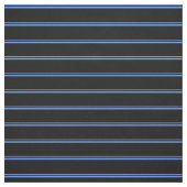 Cornflower Blue en Black Pattern of Stripes Stof (Swatch)