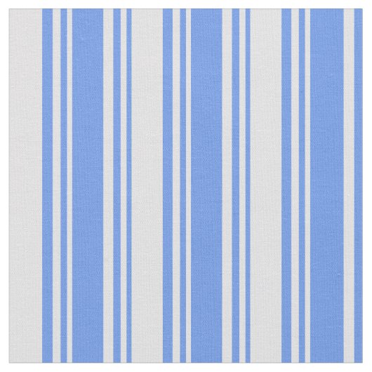 Cornflower Blue en lavender Pattern of Stripes Stof (Close Up)