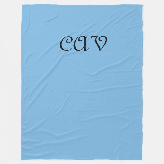 Cornflower Blue Fleece Deken (Voorkant)