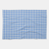 Cornflower Blue Gingham Check Pattern  Theedoek (Horizontaal)