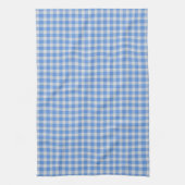 Cornflower Blue Gingham Check Pattern  Theedoek (Verticaal)