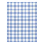 Cornflower Blue Gingham Check Pset Patroon Tafelkleed (Voorkant)
