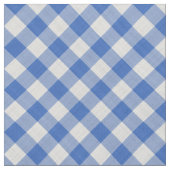 Cornflower Blue Gingham Gingham Gecontkered print Stof (Close Up)