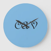 Cornflower Blue Grote Klok (Voorkant)