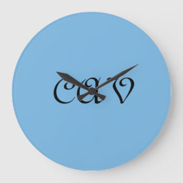 Cornflower Blue Grote Klok