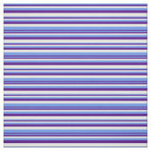 Cornflower Blue, Indigo en White Stripes Stof (Swatch)