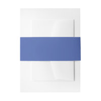 Cornflower Blue Invitation Belly Band