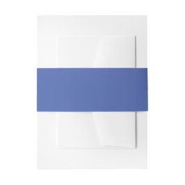 Cornflower Blue Invitation Belly Band Uitnodigingen Wikkel