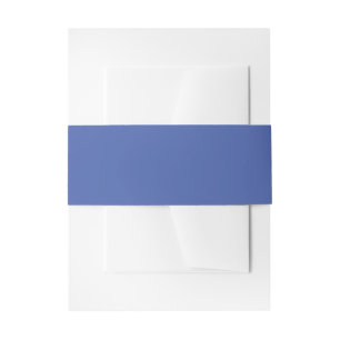 Cornflower Blue Invitation Belly Band Uitnodigingen Wikkel