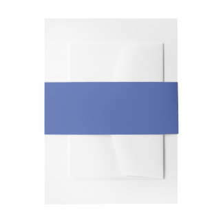 Cornflower Blue Invitation Belly Band Uitnodigingen Wikkel