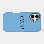 Cornflower Blue iPhone 16 Hoesje (Achterkant horizontaal)