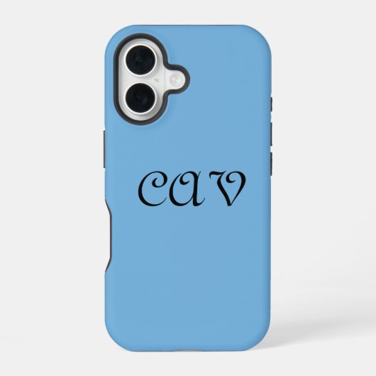 Cornflower Blue iPhone 16 Hoesje (Achterkant)