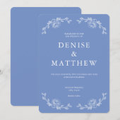 Cornflower Blue Kaart (Voorkant / Achterkant)